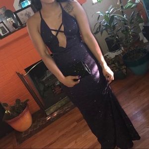 Purple prom dress